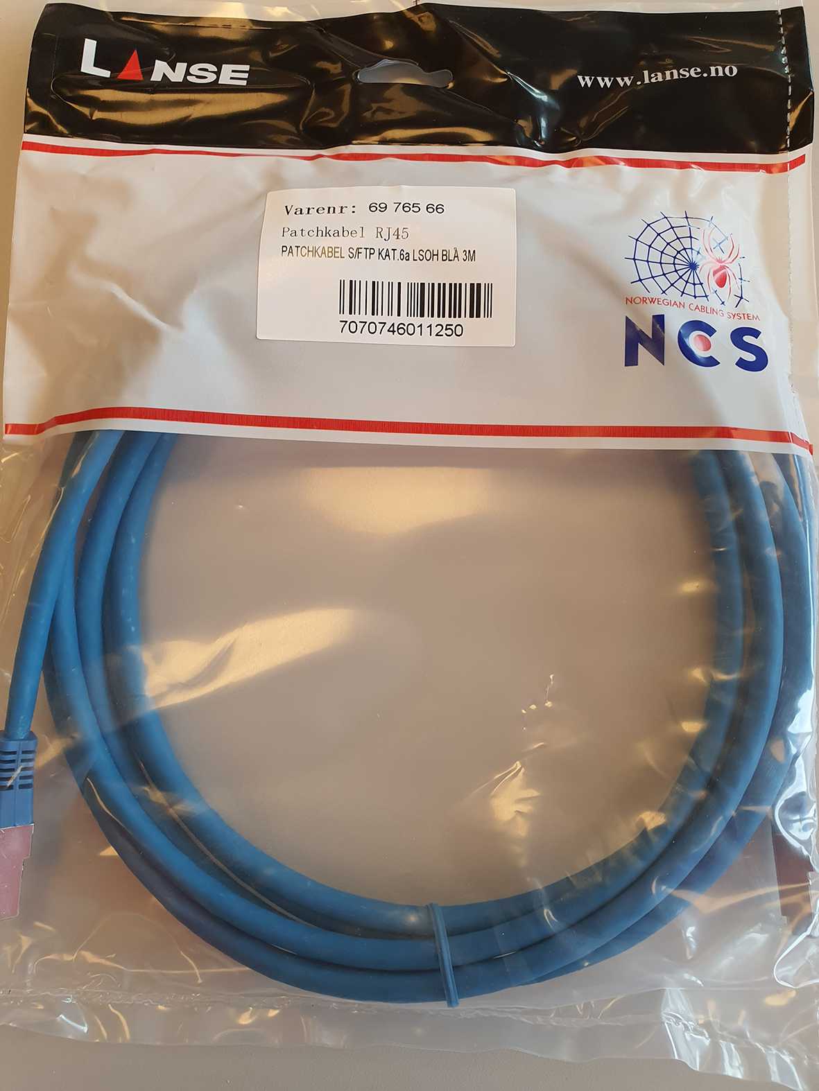Lanse - Patchkabel S/FTP Kat.6A 7,0m LSOH