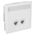 Lanse - Veggkontakt 2xKat.6 UTP CYB Q