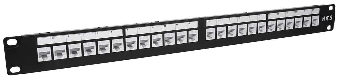 Lanse - Patchpanel 19" 24xKat.6 UTP