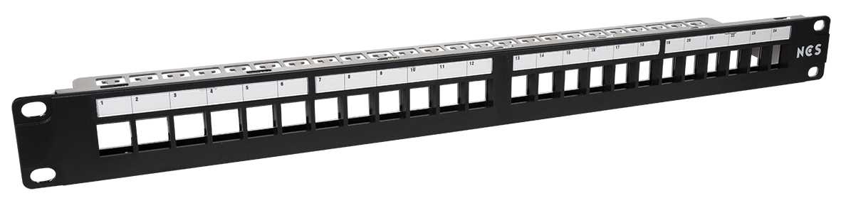 Lanse - "Patchpanel 19"" 24xKeystone