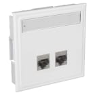 Lanse - Veggkontakt 2xKat.6A STP CYB