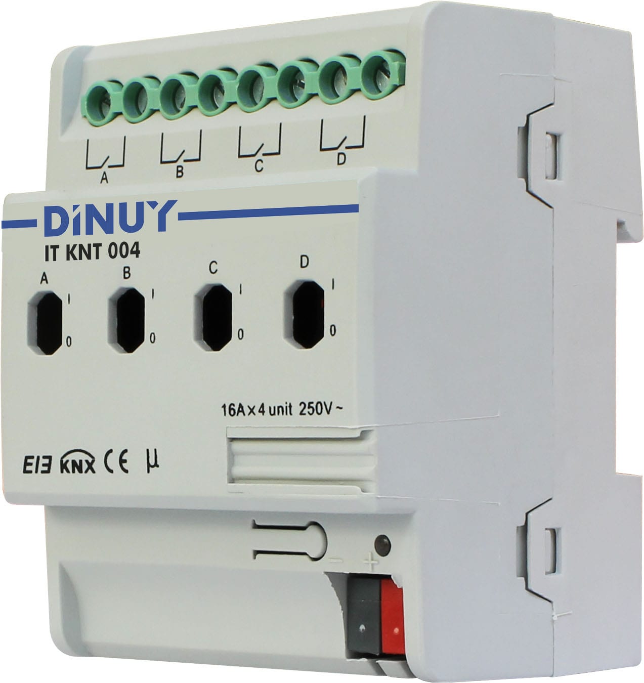 Function - KNX rele 4-kanaler. 16A releer