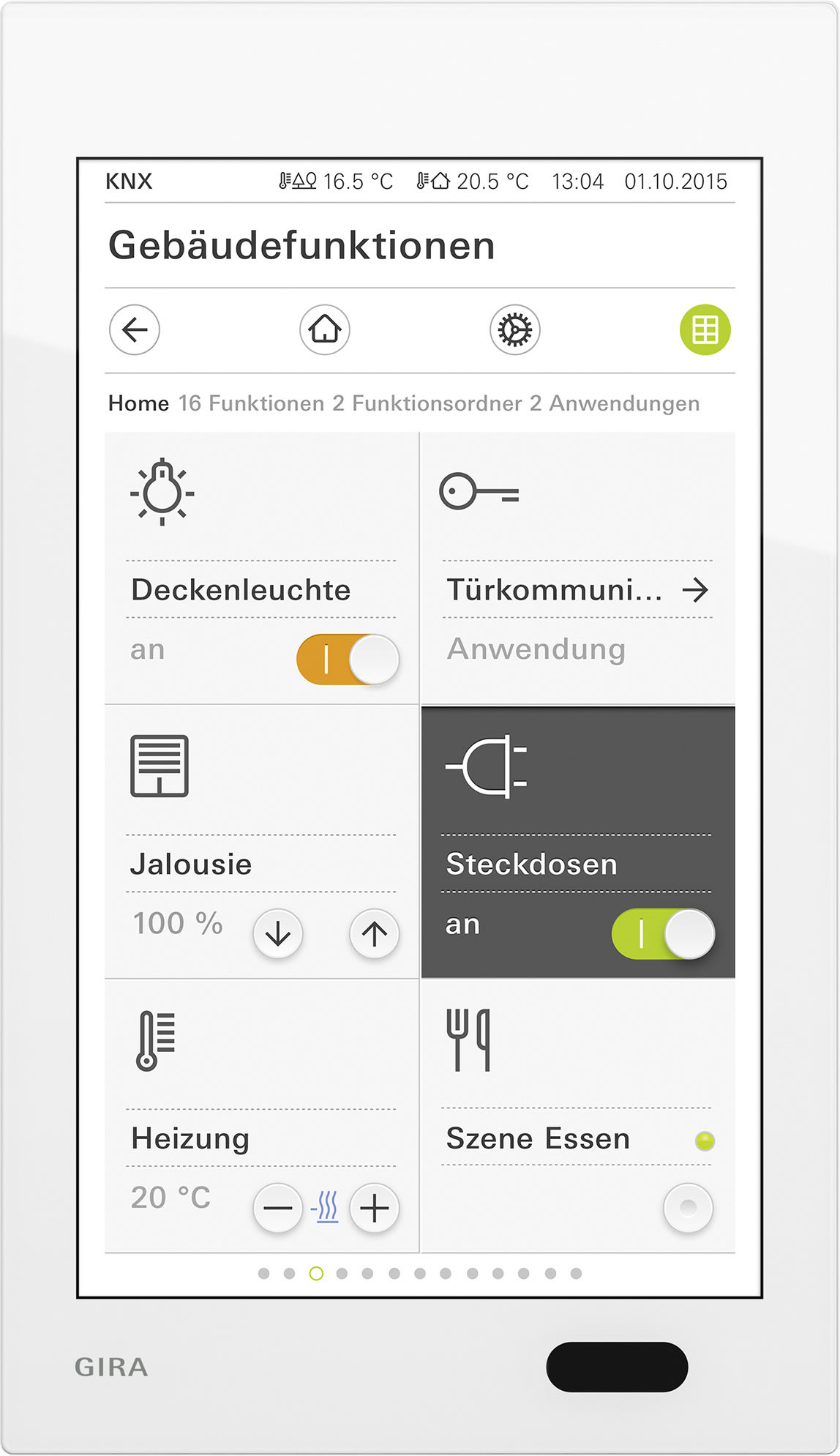 GIRA - KNX G1 Touchskjerm POE hvit