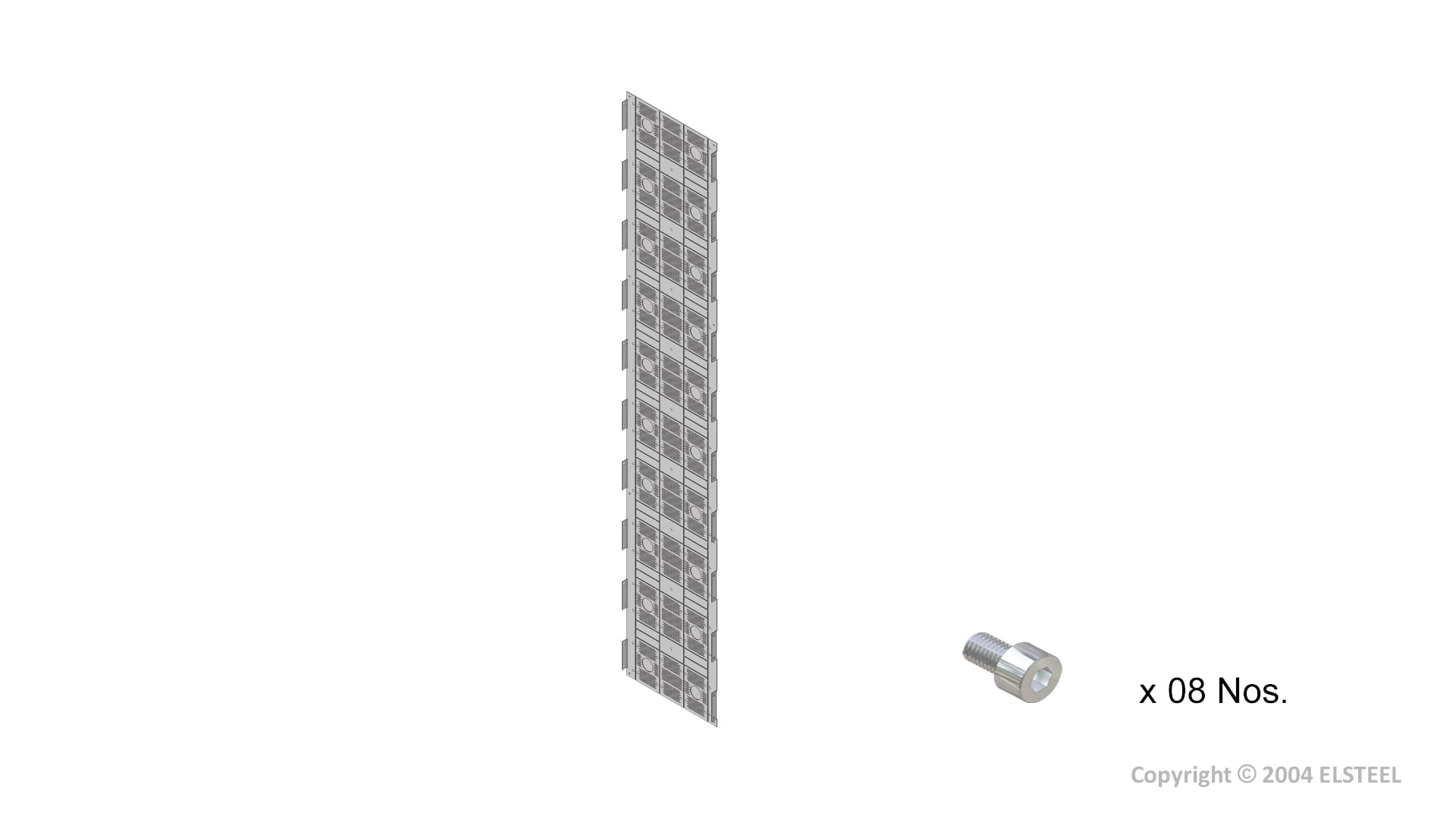 Elsteel - Separasjonsplate vertikal 400x2200