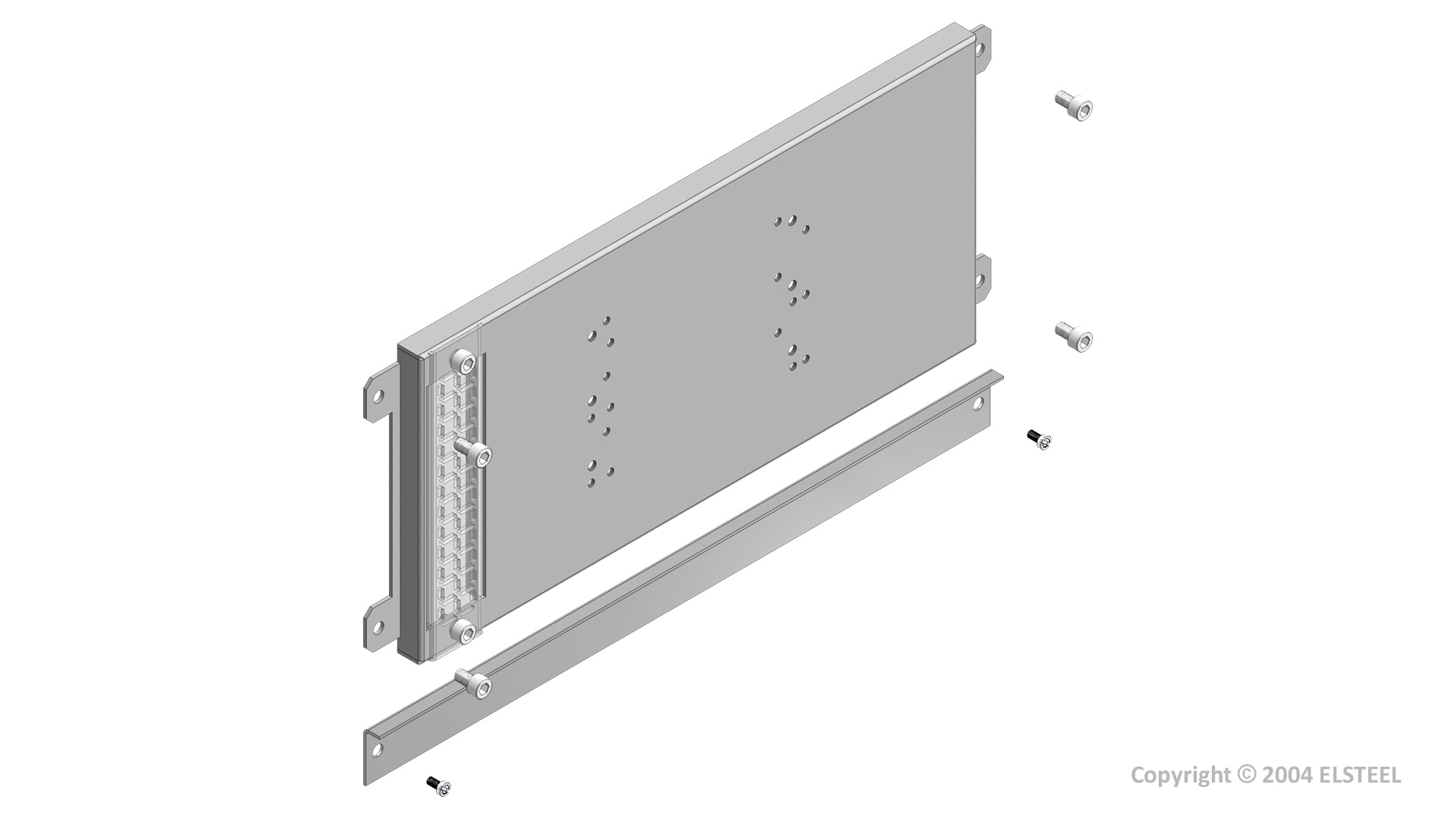 Elsteel - Fast montasjeplate400X200 250A