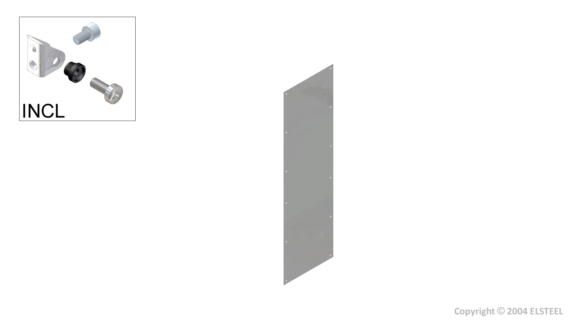 Elsteel - Rustfri plate 400x2200