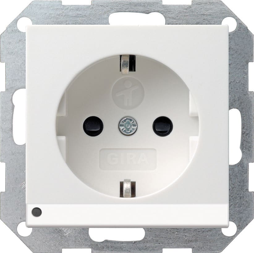GIRA - Stikkontakt BS LED belysning System 55 renhvit gl