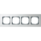 GIRA - Ramme esprit eloxert aluminium 4 hull