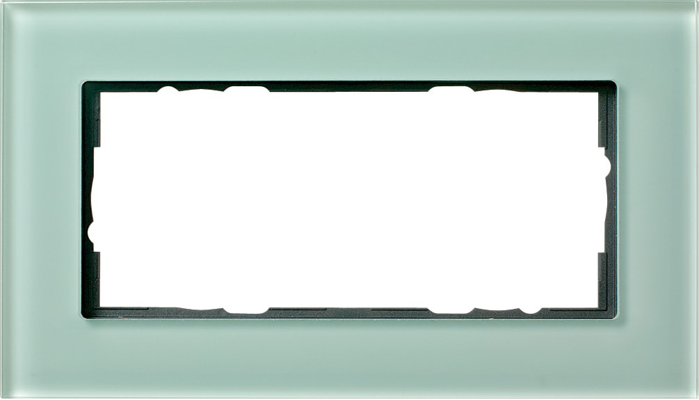 GIRA - Ramme esprit glass mint 2 hull åpen