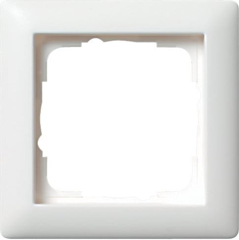 GIRA - Ramme Standard 55 hvit glanset 1 hull
