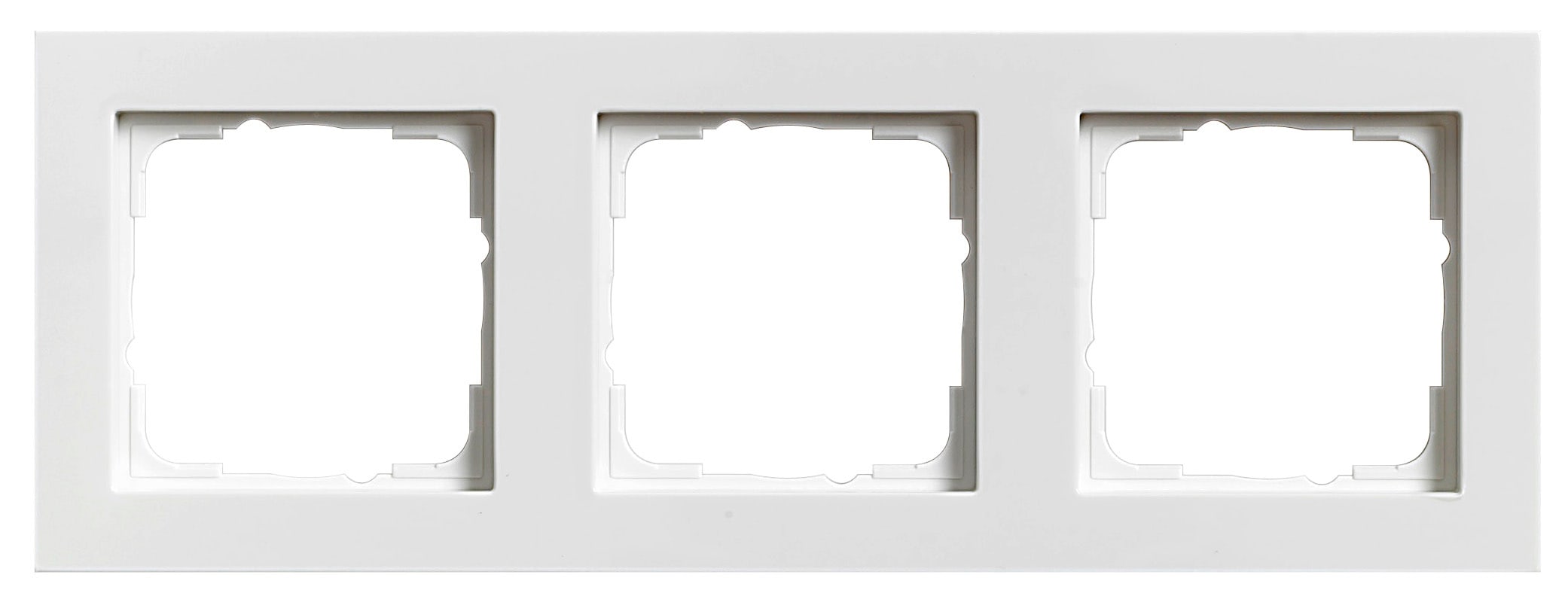 GIRA - Ramme E2 hvit glanset 3 hull