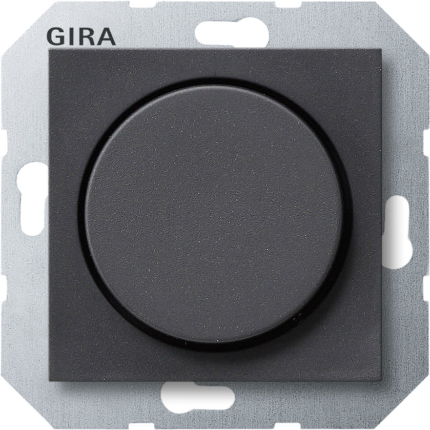 GIRA - Dimmer Tronic for Elektroniske trafoer, glødelamper og halogenglødelamper 20-525W Antrasitt