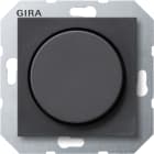 GIRA - Dimmer Tronic for Elektroniske trafoer, glødelamper og halogenglødelamper 20-525W Antrasitt