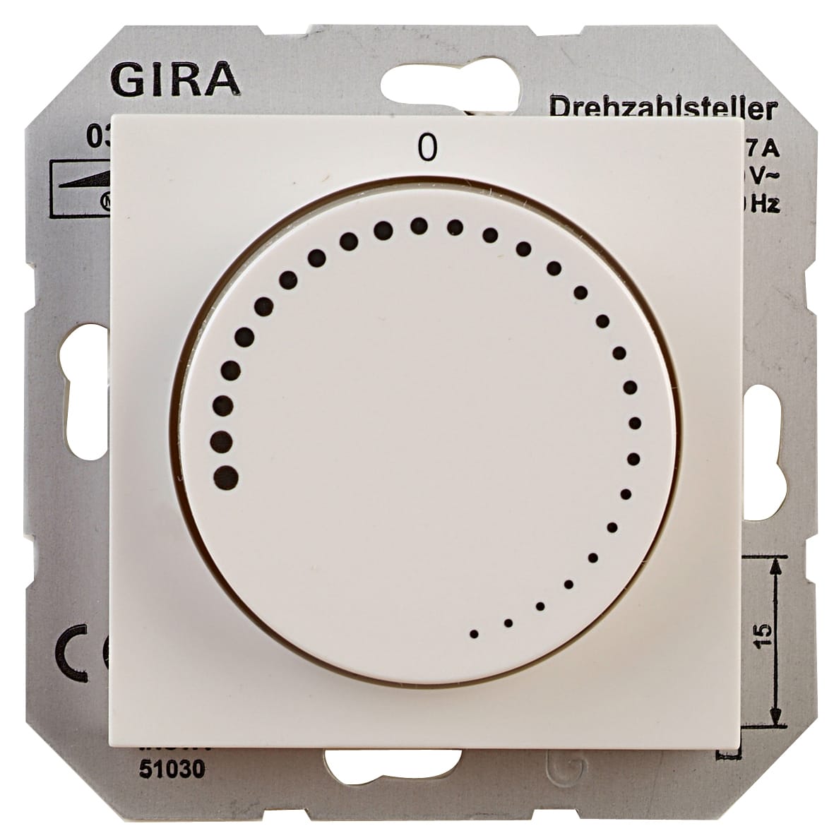 GIRA - HASTIGHETSREG. 0,1-2,3A HVIT