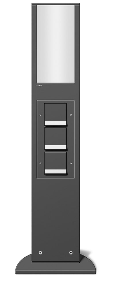 GIRA - 769mm lyselement 3xstikkontakter BS Energisøyle antrasitt