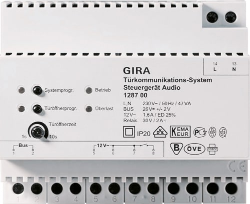 GIRA - Styreenhet Audio tavl. Dørkommunikasjon