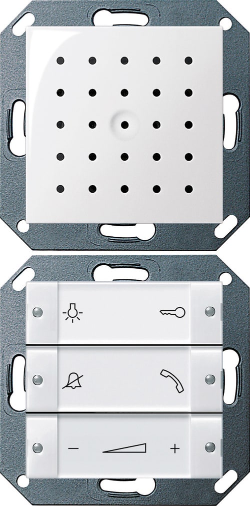 GIRA - Svarapparat System 55 hvit hvit
