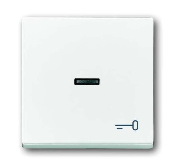 ABB Electrification - Impressivo bryter vippe med nøkkel symbol Hvit