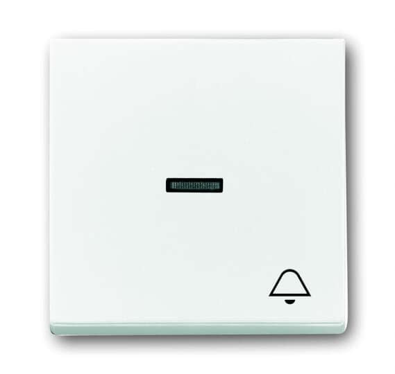 ABB Electrification - Impressivo bryter vippe med klokke symbol Hvit
