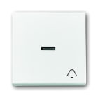 ABB Electrification - Impressivo bryter vippe med klokke symbol Hvit