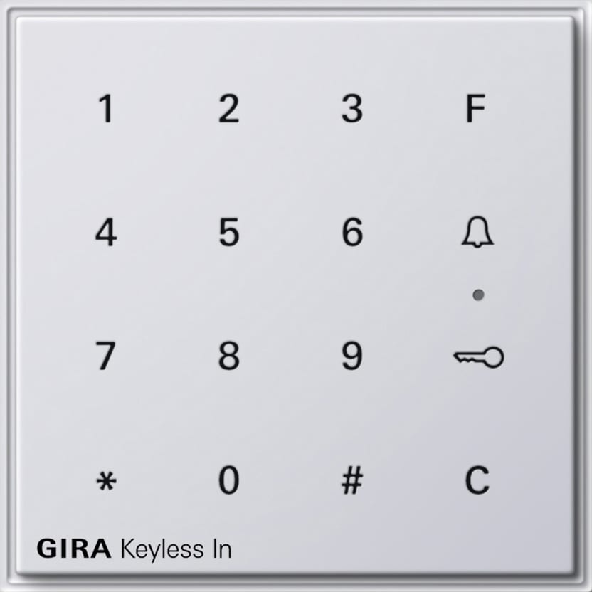 GIRA - Gira Keyless In Kodetastatur Gira TX_44 (VT I) renhvit
