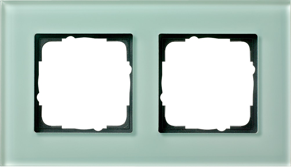 GIRA - Ramme esprit glass mint 2 hull