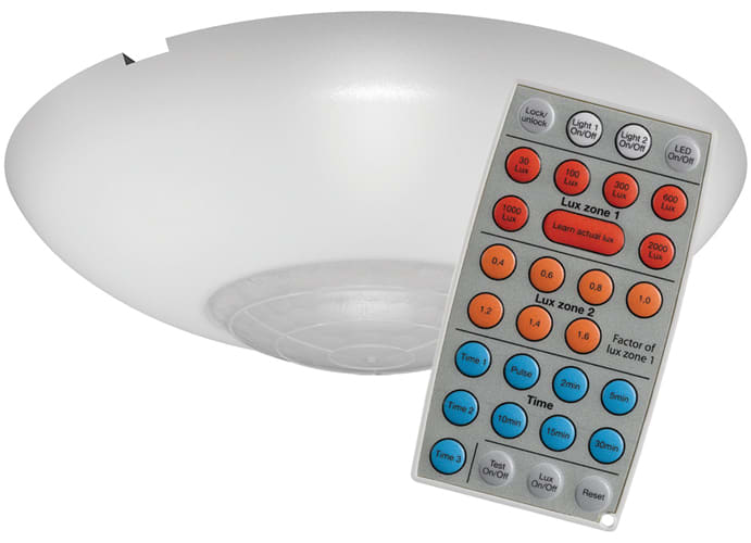 Function - Tilstedeværelsesmelder PIR tak 360 gr. 38m2 10A 230V/2300W/1200VA