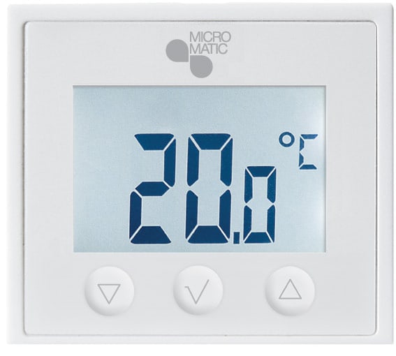 Function - Panelovn termostat MPN4-1999, for komfort og sparetemperatur ved hjelp av styreleder for microvarm