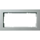 GIRA - cov.fr. 2-g w/o cb Gira E2 c.alum.