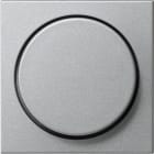 GIRA - Dimmerfront for alle Gira sine trykk/vri dimmerinnsatser. 55mm senterplate aluminium