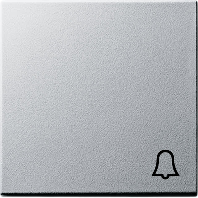 GIRA - Vippe Symbol klokke System 55 aluminiumsfarget