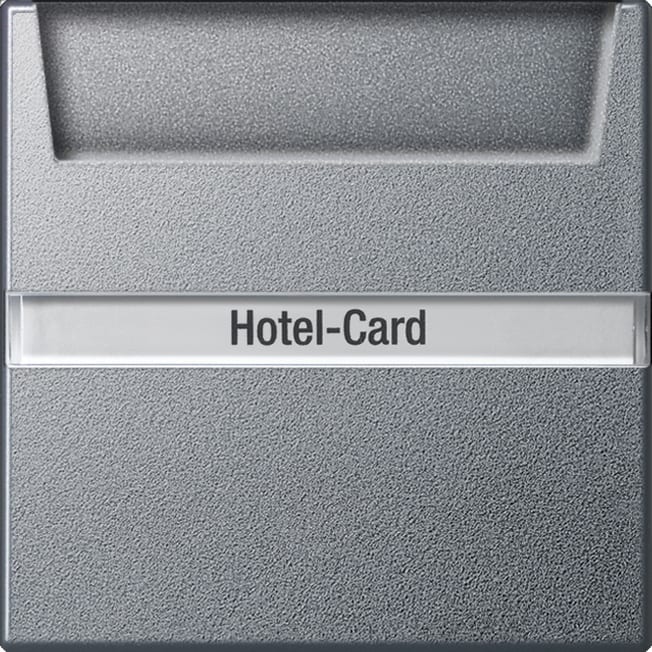 GIRA - Hotellkort bryter MF System 55 aluminiumsfarget