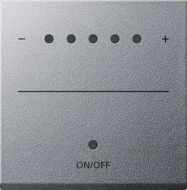 GIRA - Dimmerfront Touchsensor med dioder for system 2000 aluminium