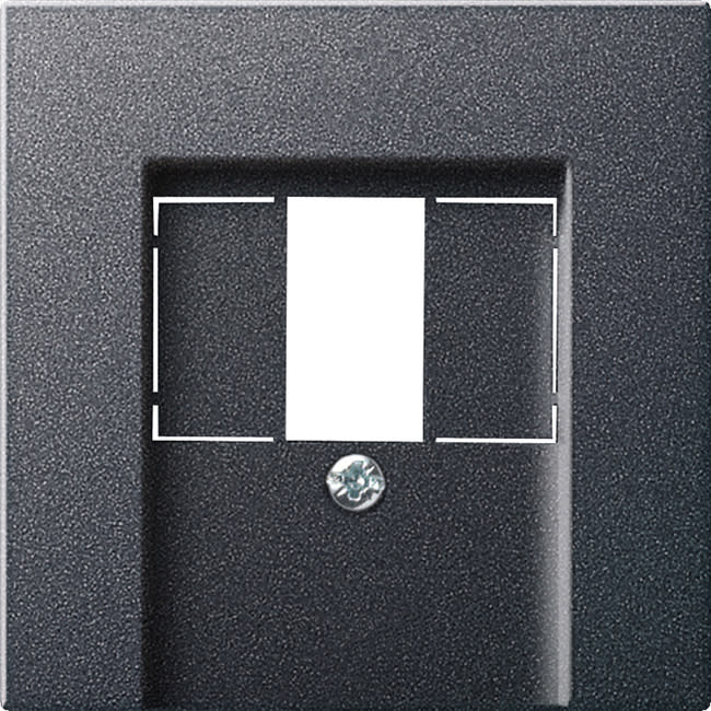 GIRA - Avdekking TAE+stereo+USB System 55 antrasitt