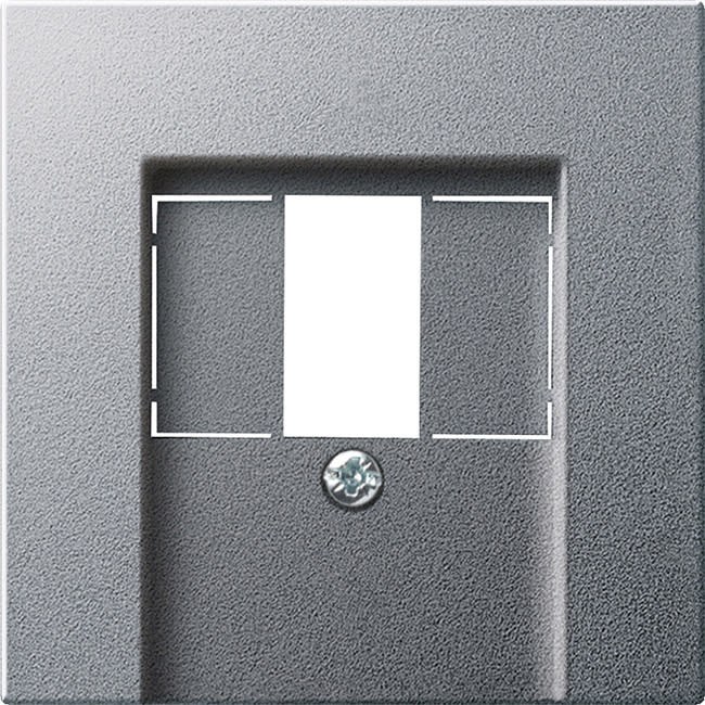 GIRA - Avdekking TAE+stereo+USB System 55 aluminiumsfarget
