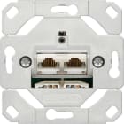 GIRA - Nettverksboks Dobbel Cat.6A IEEE 802.3an Innsats