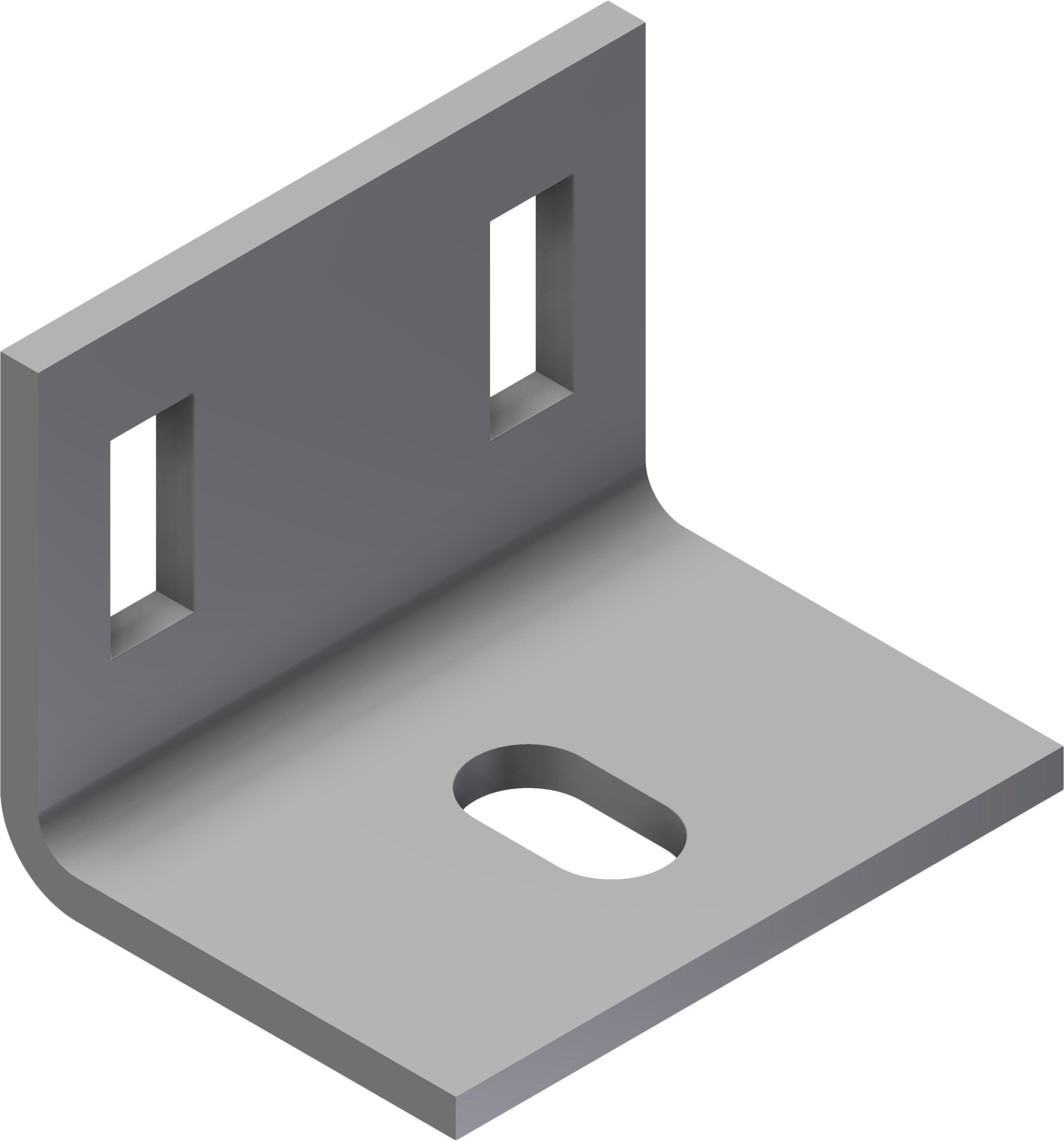 Øglænd system - Endestykke for skinne S-M AB 60x60x80-10/12 HDG
