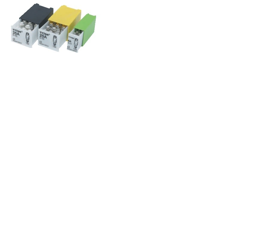 Function - Reserve sett  3x63A D02 i klikk boks for DIN skinne