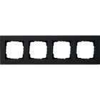 GIRA - Ramme E2 flat montering svart matt 4h