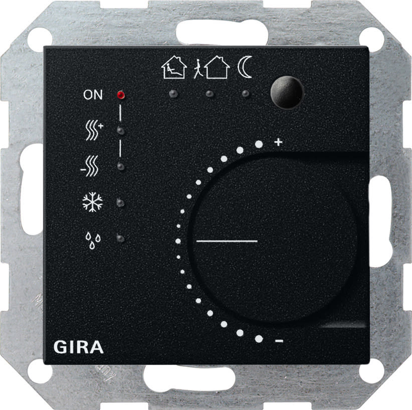 GIRA - KNX kontin. regul. System 55 svart matt