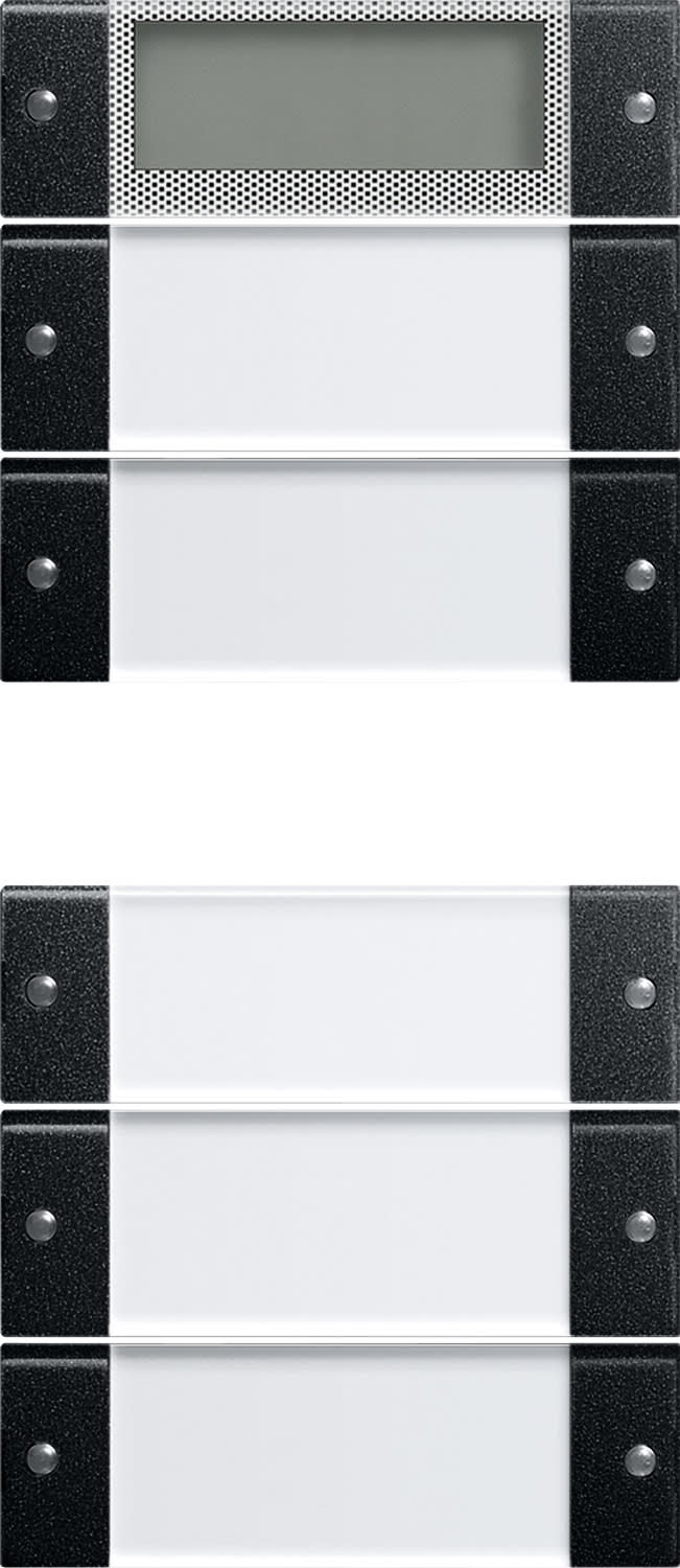 GIRA - Vippesett 5x Plus MF System 55 klar/svart matt