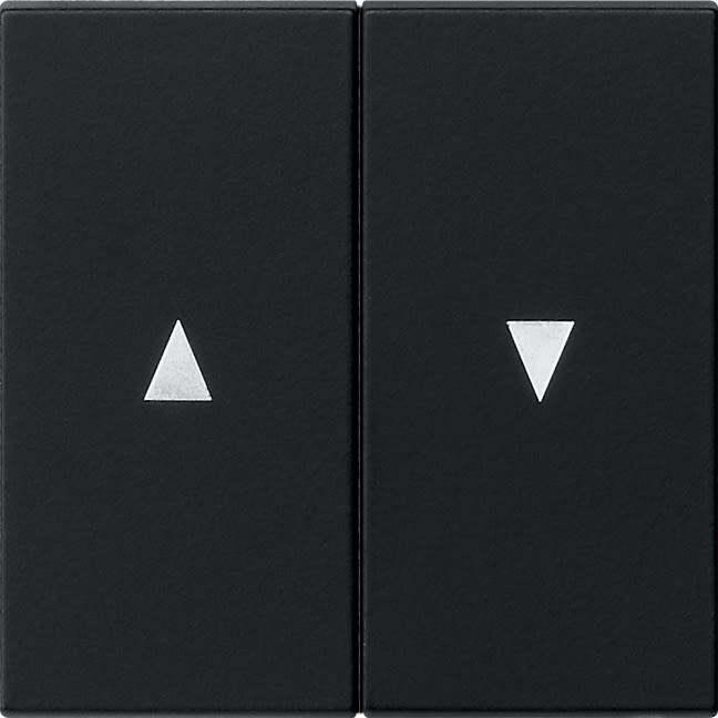 GIRA - Vipper med pilsymbol System 55 svart matt
