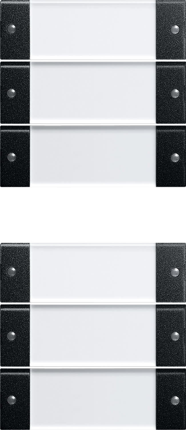 GIRA - Vippesett 6x MF System 55 klar/svart matt