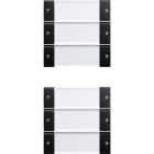 GIRA - Vippesett 6x MF System 55 klar/svart matt