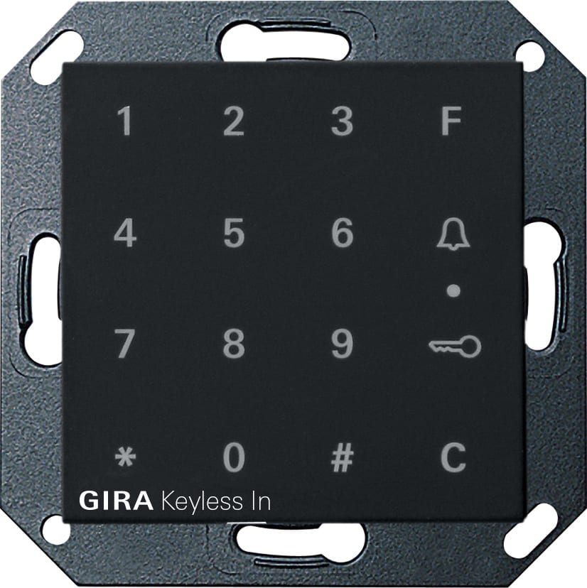 GIRA - Gira Keyless In Kodetastatur S55 svart matt