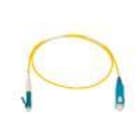 Nexans - Snor enkel SC/UPC-LC/UPC 1m, Gul