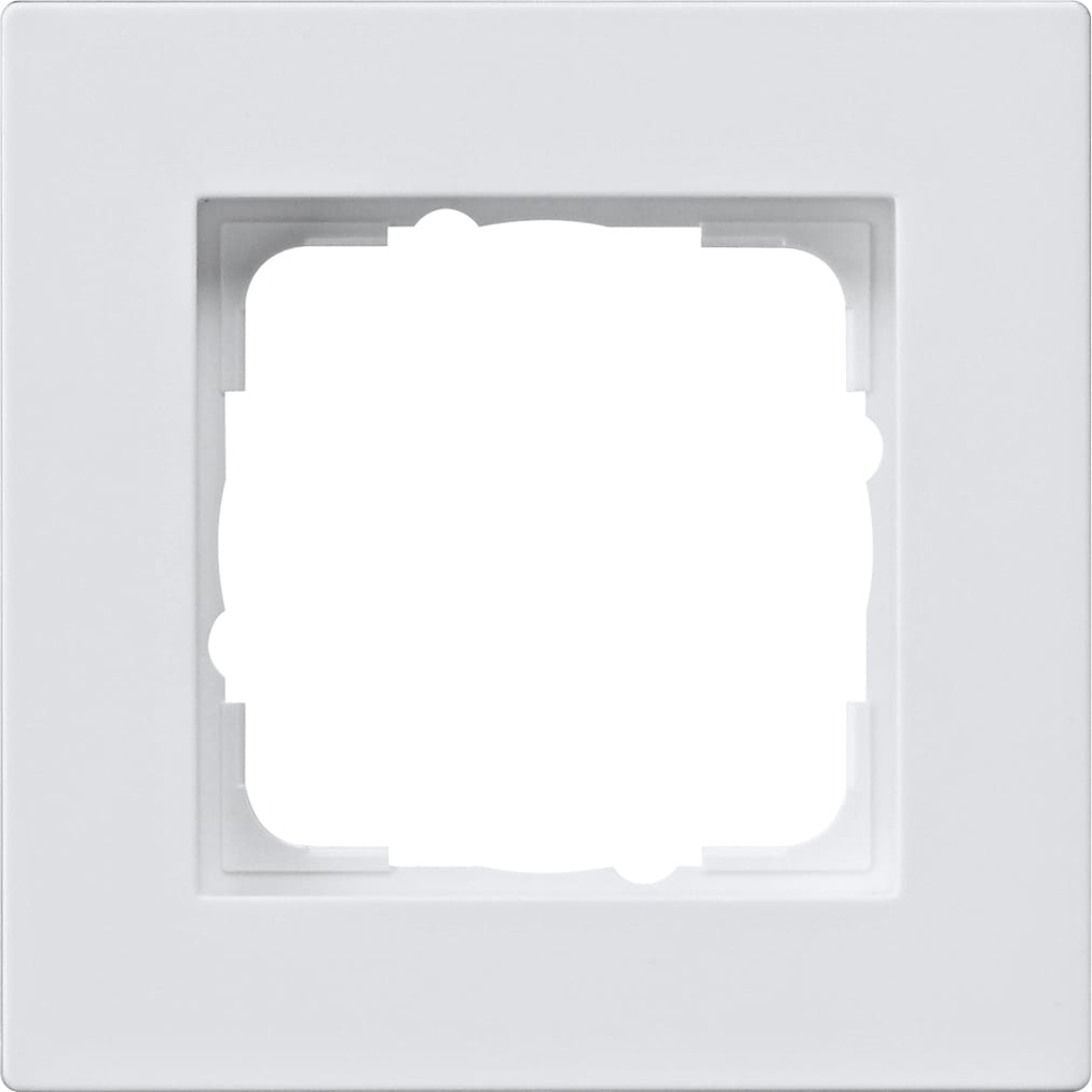 GIRA - Ramme E2 Flat montering Renhvit matt 1 hull