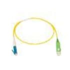 Nexans - Snor enkel SC/APC-LC/UPC 5m, Gul