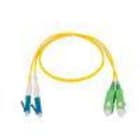 Nexans - Snor dobbel SC/APC-LC/UPC 2m, Gul