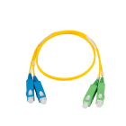 Nexans - Snor dobbel SC/UPC-SC/APC 2m, Gul